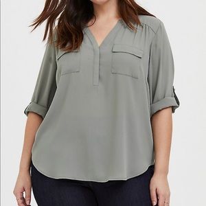 Torrid Sz 0 Chiffon Blouse